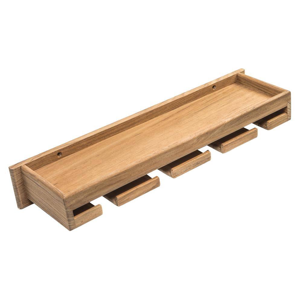 Whitecap Teak Wine Glass Rack with Shelf 62426 The Home Depot