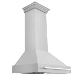36 in. 700 CFM Ducted Vent Wall Mount Range Hood with Stainless Steel Handle in Stainless Steel