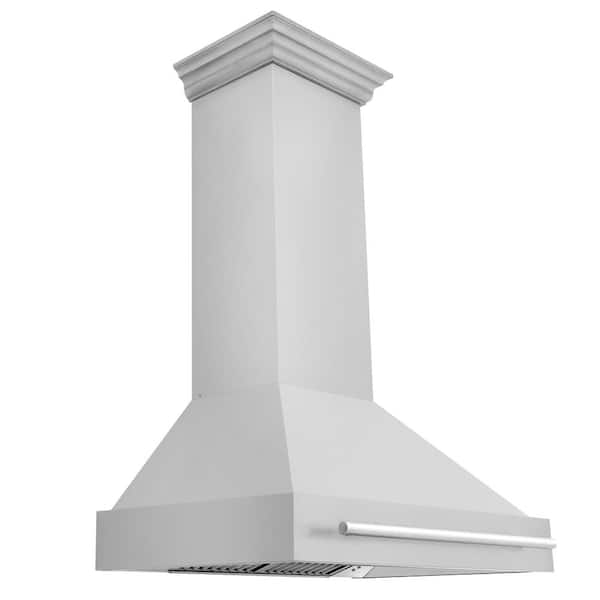 ZLINE Kitchen and Bath 36 in. 700 CFM Ducted Vent Wall Mount Range Hood with Stainless Steel Handle in Stainless Steel
