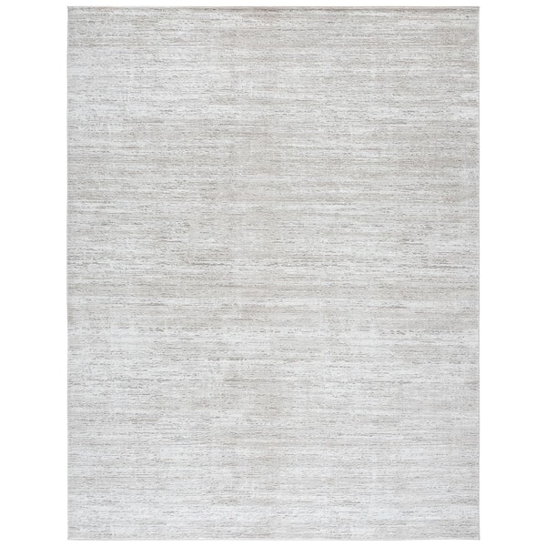 Carter 8 ft. x 10 ft. Ivory/Taupe Distressed Abstract Area Rug