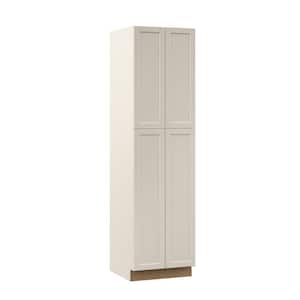 Designer Series Melvern 24 in. W 24 in. D 90 in. H Assembled Shaker Pantry Kitchen Cabinet in Cloud
