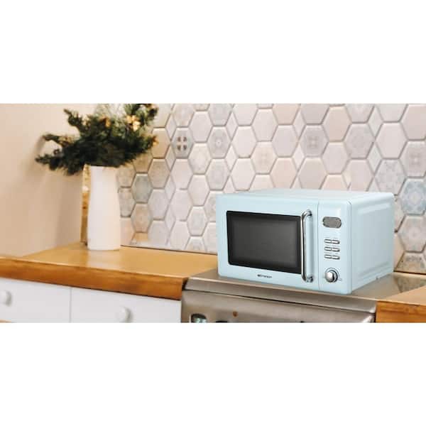 Emerson Retro 0.7 cu. ft. 700- Watt Touch Control, Thunderbird