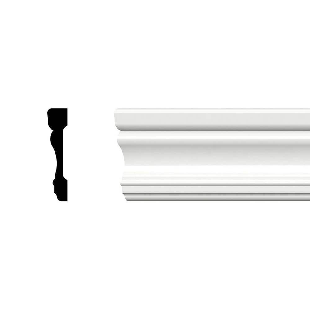 White 96" PVC Moisture Resistant Casing Moulding