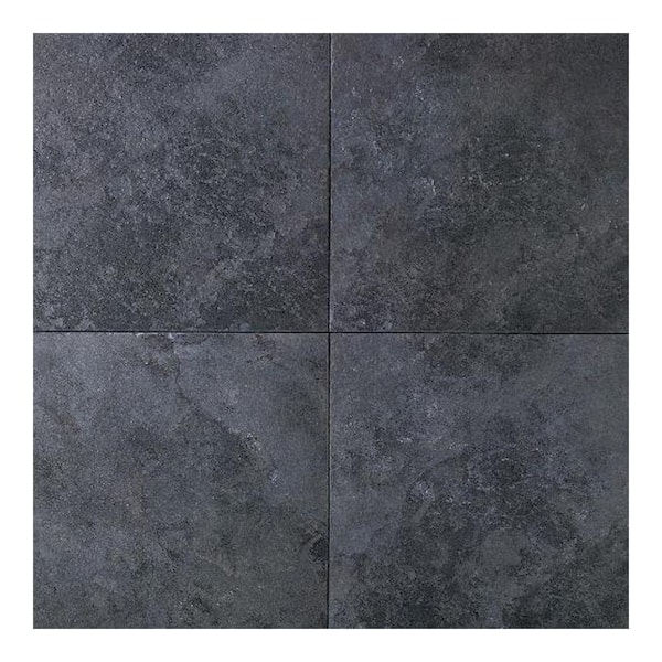 Daltile Continental Slate Asian Black, Black Slate Porcelain Floor Tiles