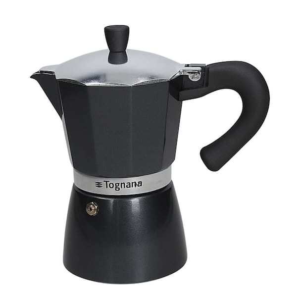 Tognana 6-Cup Cast Aluminum Gloss and Glam Quartz Coffee Maker