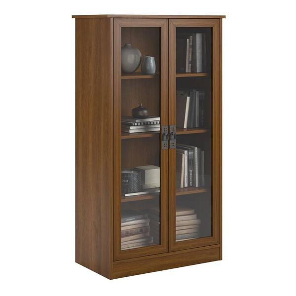 Ameriwood Home Lockwood 53 06 In, Bookcase With Lockable Glass Doors
