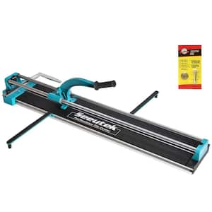 Trigg 40 in. Manual Tile Cutter with Carbide Grit Blade and Non-Slip Hand Grip