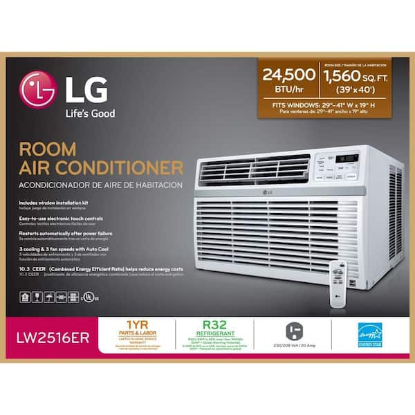 Lg Electronics 12 000 Btu 115 Volt Window Air Conditioner Lw1216er