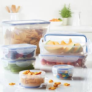 Glass Meal Prep Storage Containers - Oven Safe Borosilicate Glass by Lexi  Home - 16 pcs, Green - Lexi Home