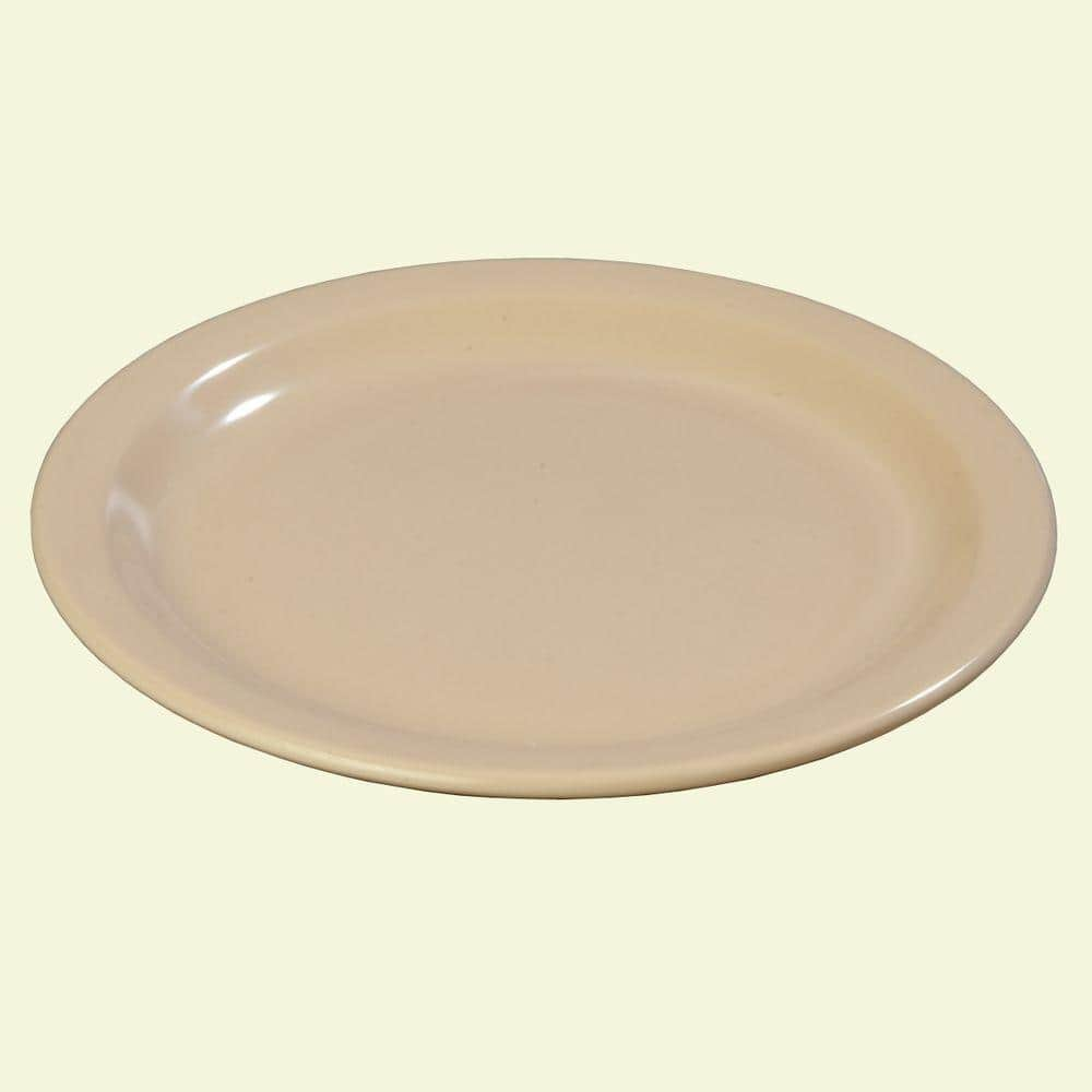 Carlisle 4350325 Dallas Ware 7 1/4" Tan Melamine Plate - 48/Case