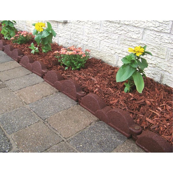 Reversible Rubber Mulch Landscaping Mat Red/Brown - Backyard Expressions