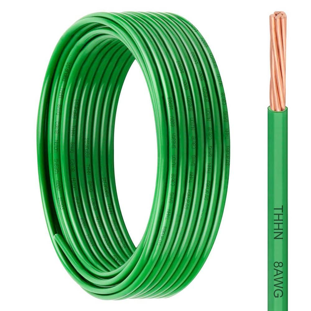 15 ft. 8 Gauge Stranded Copper Wire Rated 600V Indoor/Outdoor
