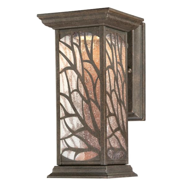 Westinghouse Glenwillow 1-Light Victorian Bronze Outdoor Integrated LED Wall Lantern Sconce