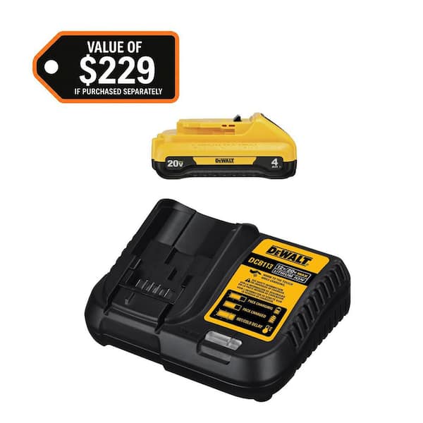 20V MAX Lithium-Ion 4.0Ah Battery with 12V to 20V MAX Charger