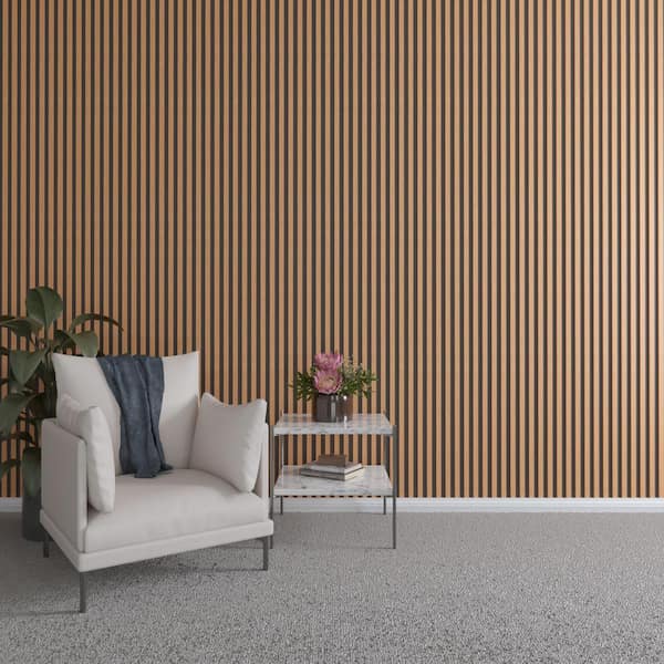 Ekena Millwork 94 in. H x 1 in. W Slatwall Panels in Cherry 42-Pack