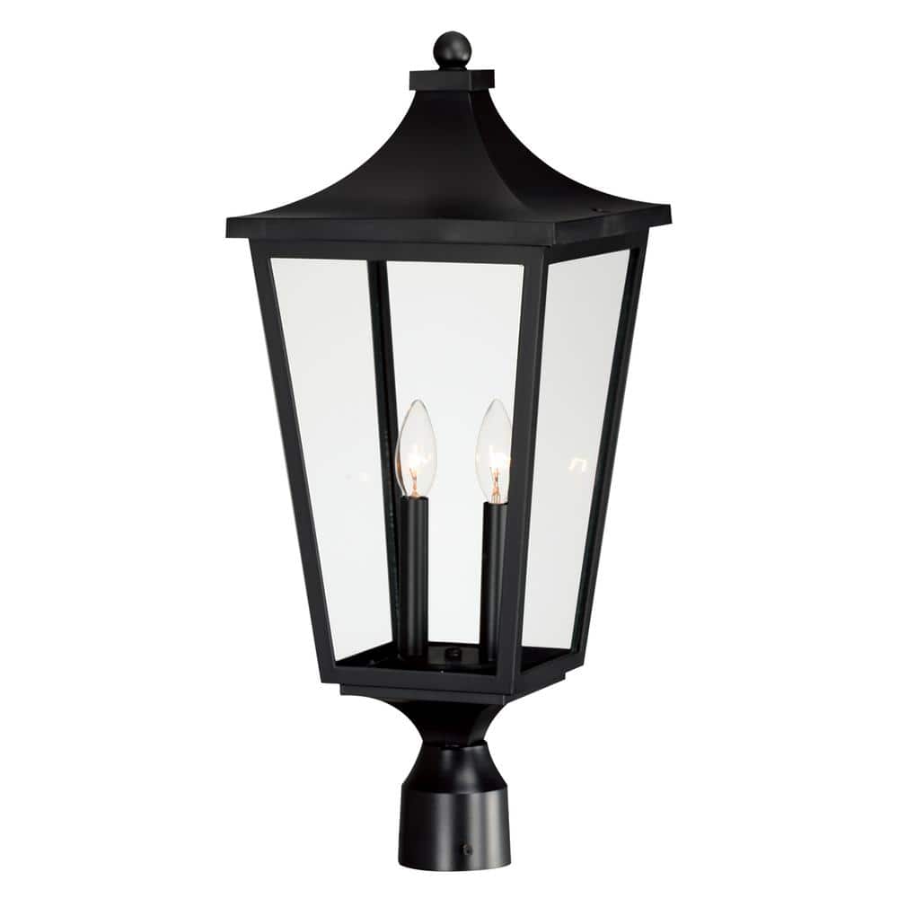 Sutton Place VX 2-Light Black Outdoor Hardwired Post Lantern price history on PriceWatchPro