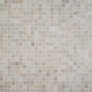 Hudson Gray 11.72 in. x 11.72 in. Matte Porcelain Mosaic Tile (0.96 sq. ft./Sheet)