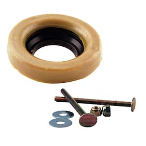 Wax Ring and Bolts for Toilet Bowl