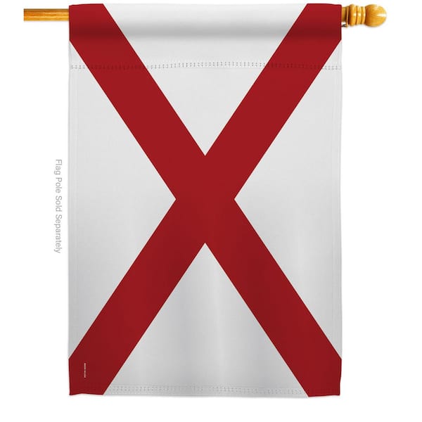 Ornament Collection 2.5 ft. x 4 ft. Polyester Alabama States 2-Sided House Flag Regional Decorative Horizontal Flags