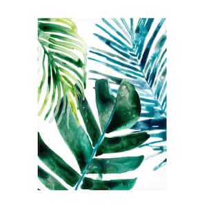 "Tropical Leaf Medley I" by June Erica Vess Hidden Floater Frame Nature Art Print 24 in. x 18 in.
