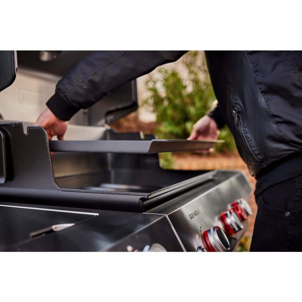 Black Carbon Steel Rust-Resistant Griddle Insert for Genesis 300 Series