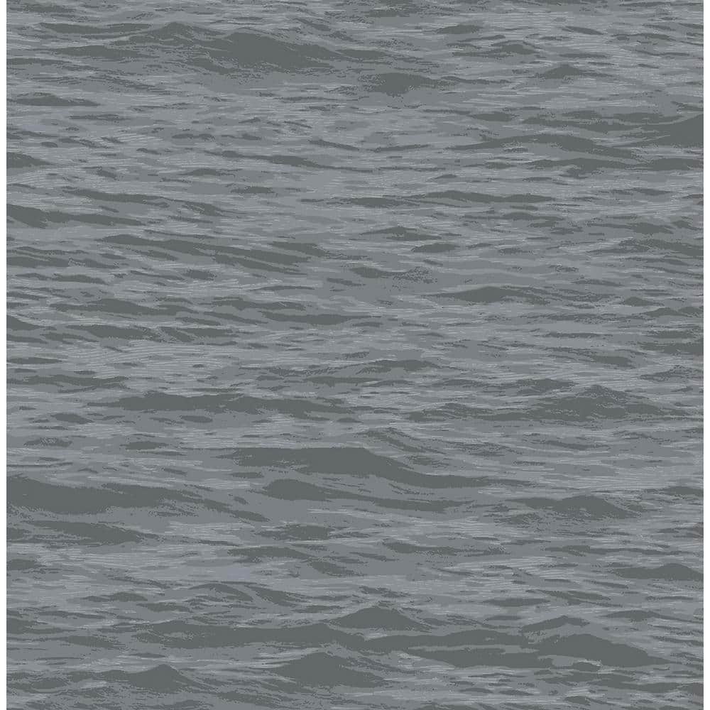 Reviews for NextWall Cove Grey Serene Sea Peel and Stick Wallpaper 30.