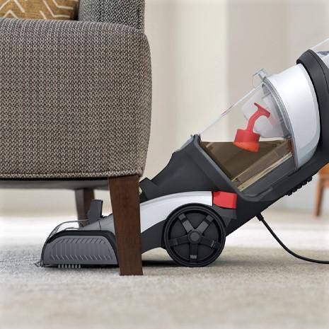 White Dual Spin Pet Upright Carpet Cleaner Shampooer