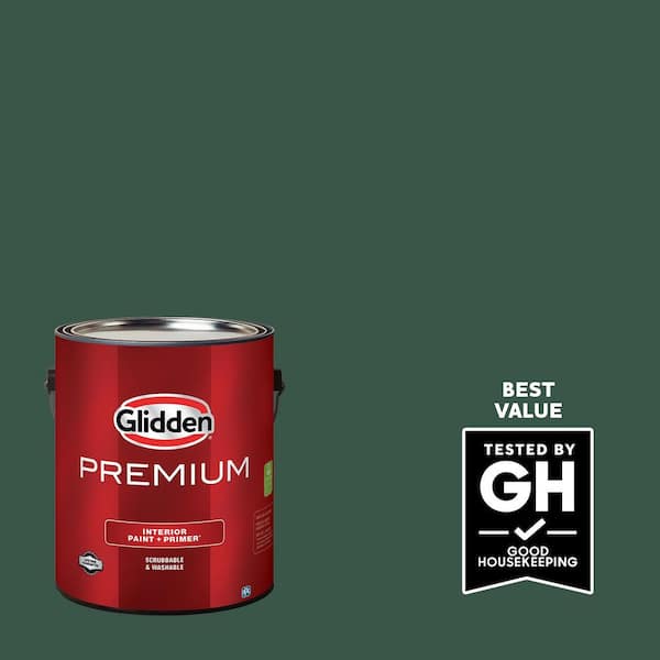 Glidden Premium 1 gal. PPG1137-7 Black Spruce Semi-Gloss Interior Latex Paint