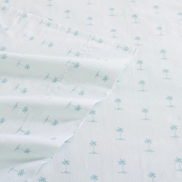 Tommy Bahama 100% store Cotton 400TC Printed Sheet Set - Teal H262324