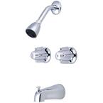 Central Brass Slow-Close Two Handle Bathroom Faucet - Polished Chrome 3137 Avn2 330735789