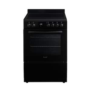 Professional Series 24 in. 4 Elements Built In Electric Range in Black with Convection Oven