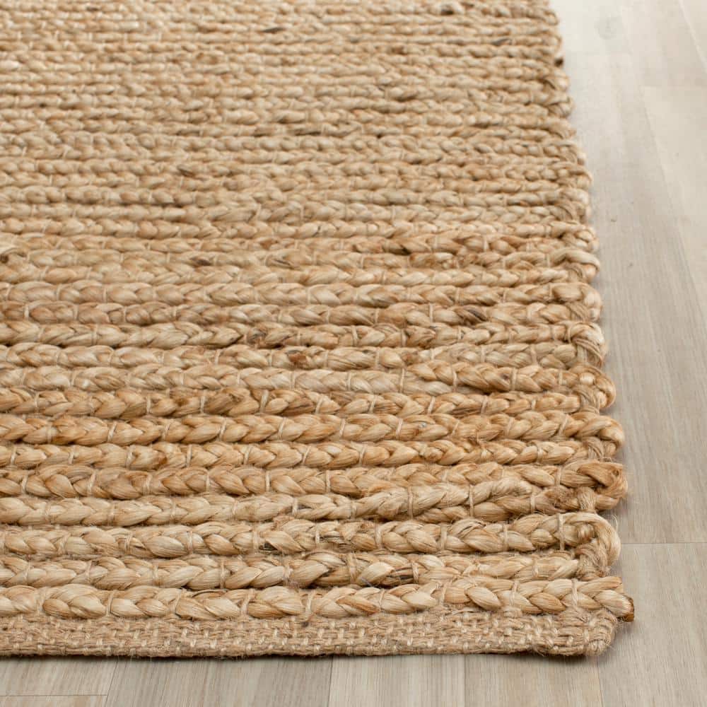 Natural Handmade Flat Woven Jute Runner Rug - 2'3" x 10'