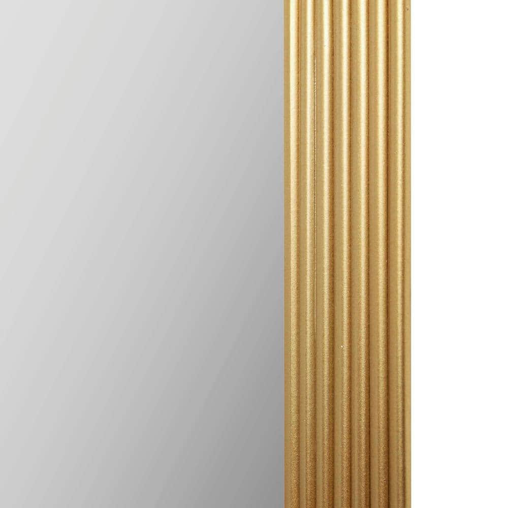 Aurelia Gold Fluted Rectangular Wall Mirror
