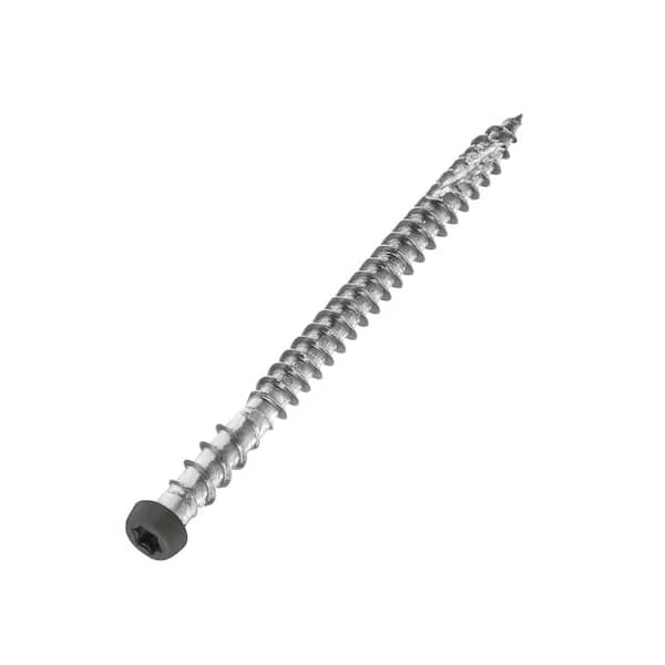 NewTechWood #10 x 2-1/2 in. Stainless Steel Star Drive Flat Undercut Composite Deck Screw Hawaiian in Charcoal (100-Pack)