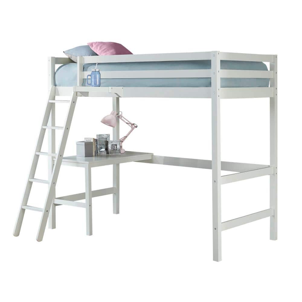 Caspian Twin Loft Bed, White -  Hillsdale Furniture, 2179-320H