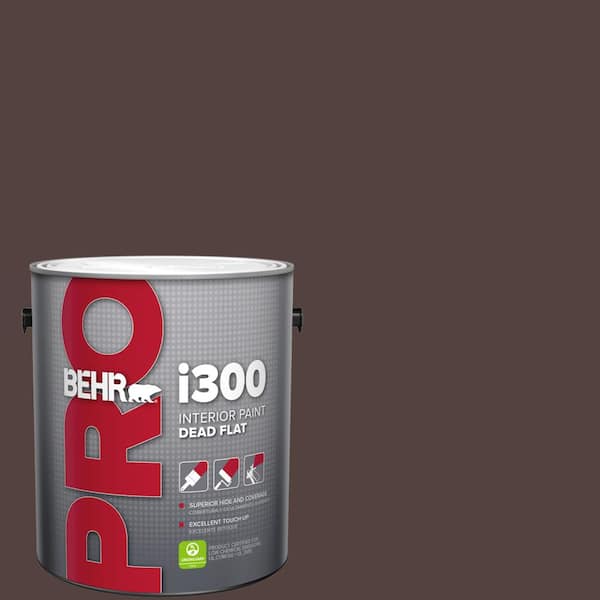 BEHR PRO 1 gal. #BNC-21 Double Espresso Dead Flat Interior Paint