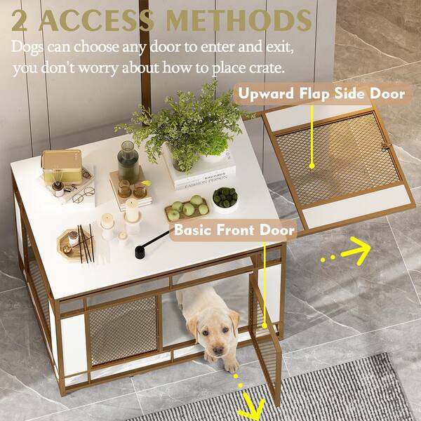 FUFU&GAGA Dog Crate Furniture, Indoor Pet Crate End Table