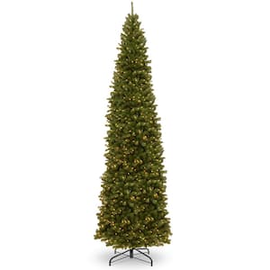 16 ft. North Valley Spruce Pencil Slim Tree with Clear Lights