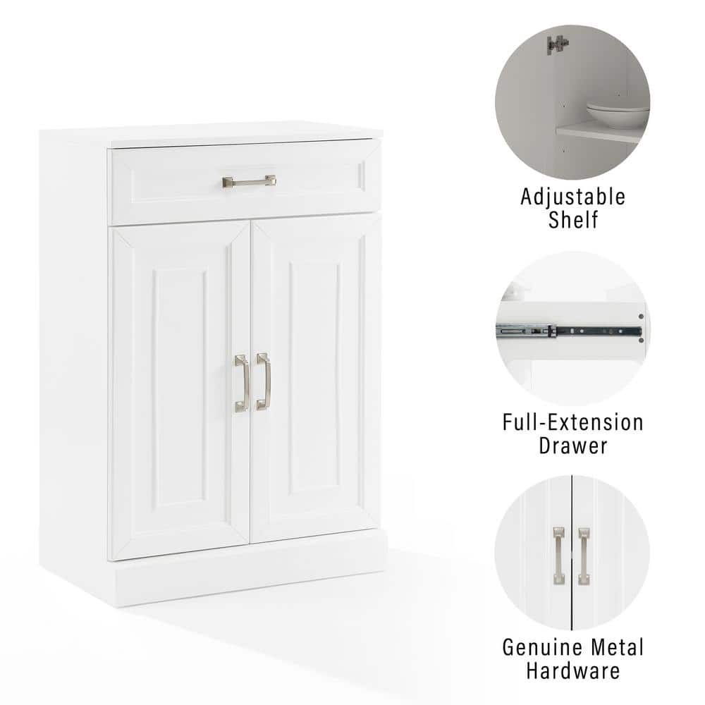 White Birch Accent Cabinet with Adjustable Shelving