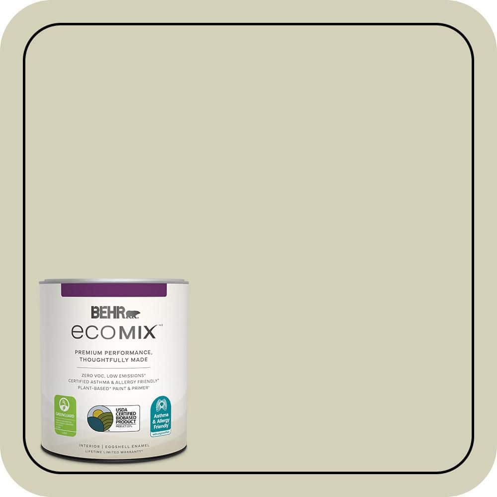 ECOMIX 1 qt. #ECC-38-1 Pale Sagebrush Eggshell Enamel Plant-Based Interior Paint & Primer price history on PriceWatchPro