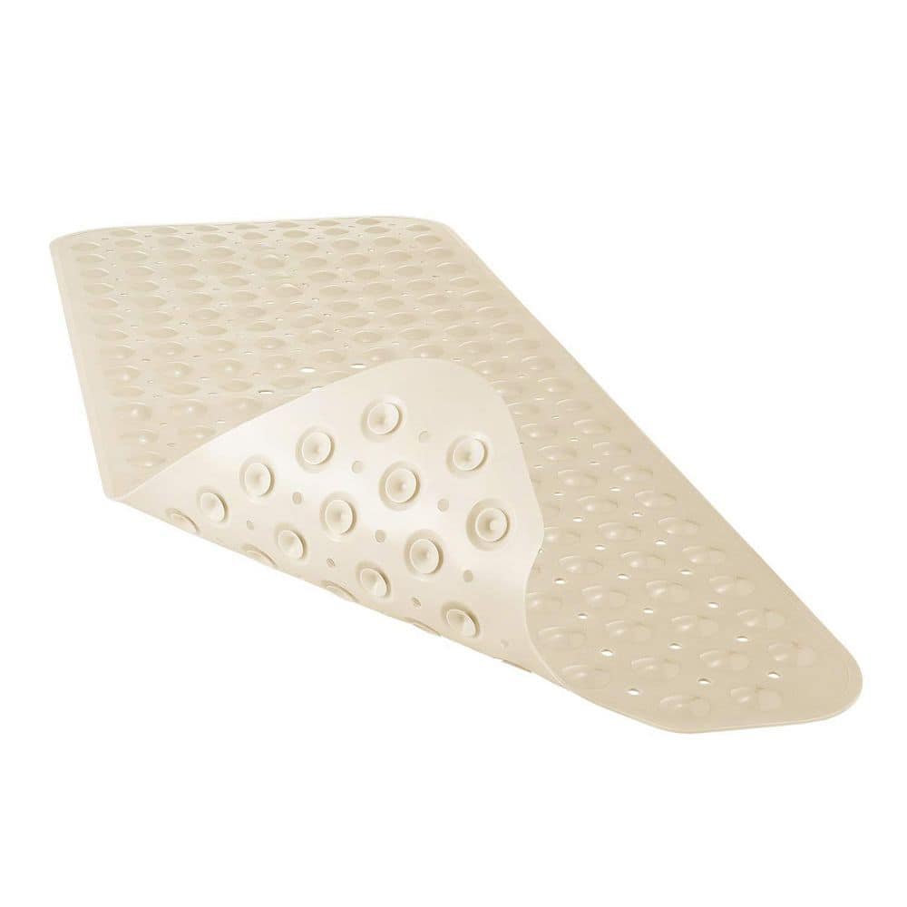 Extra Large 40 x 16 in Non-Slip Bath and Shower Safety Mat with Suction Cups and Drain Holes, Beige price history on PriceWatchPro