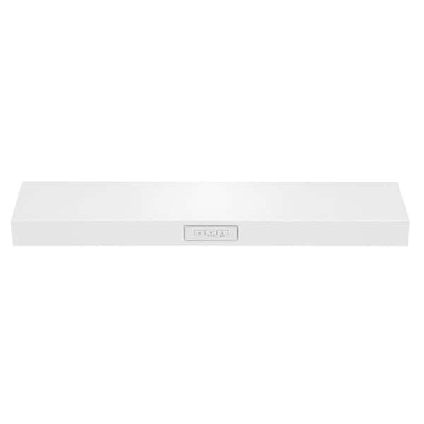Frigidaire 30 in. Convertible Undercabinet Range Hood in White with LED Lighting and Carbon Charcoal Filter