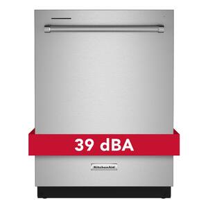 24 in. PrintShield Stainless Steel Top Control Built-In Tall Tub Dishwasher with Stainless Tub, 39 DBA
