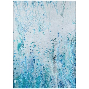 Copeland Ocean 10 ft. x 14 ft. Abstract Area Rug