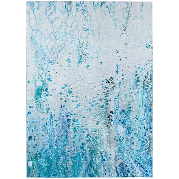 Addison Rugs Copeland Ocean 8 ft. x 10 ft. Abstract Area Rug