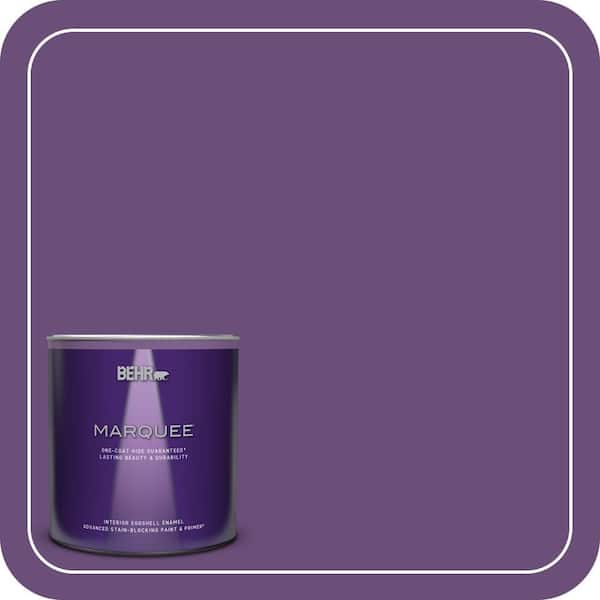 BEHR MARQUEE 1 qt. #660B-7 Exotic Purple Eggshell Enamel Interior Paint & Primer