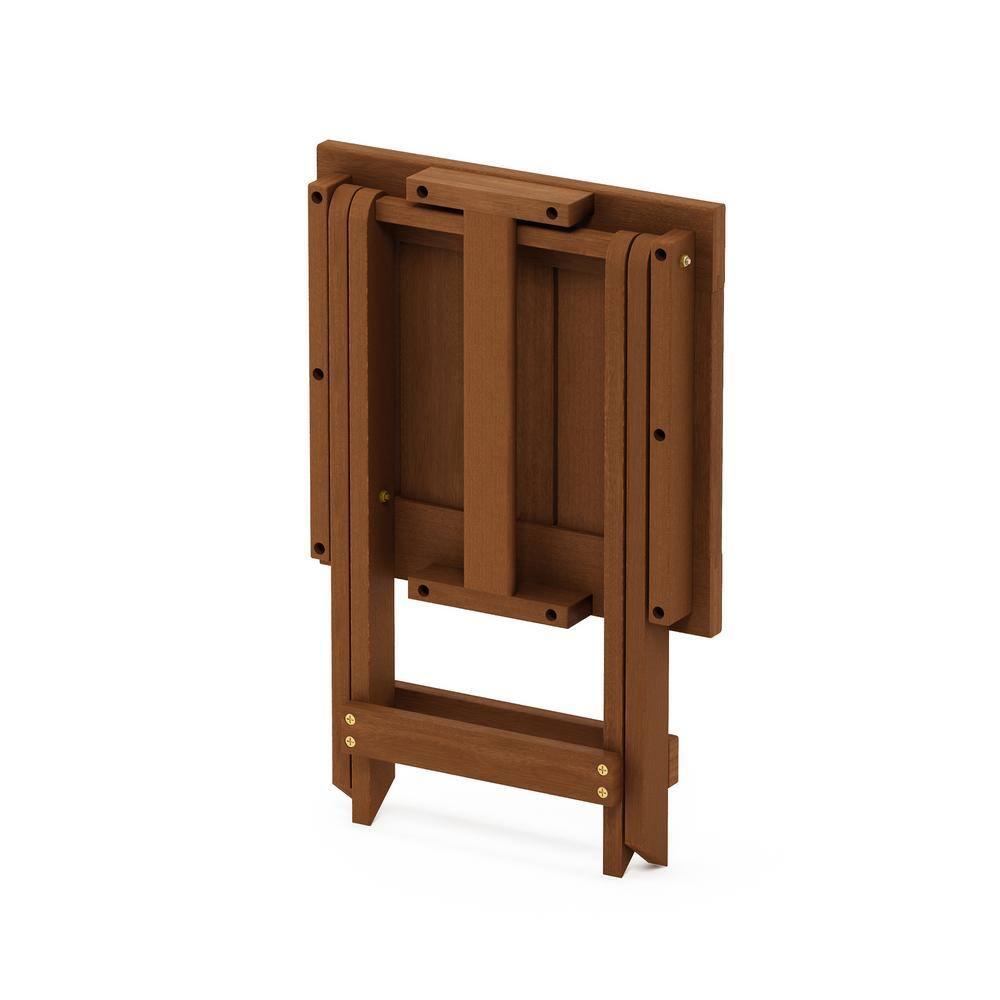 Tioman Medium Brown Wood Outdoor Folding End Table