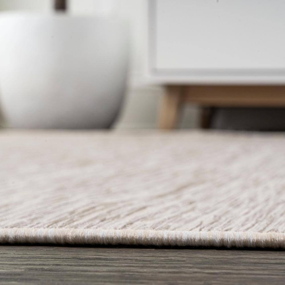Ethan Modern Flatweave Light Gray 9' x 12' Easy-Care Area Rug