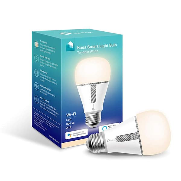 TP-LINK 60-Watt Equivalent 10-Watt A19 - E26 Smart LED Light Bulb 2700/5000K in Soft White/Daylight