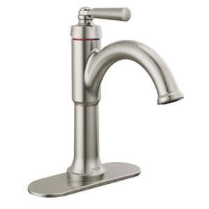 Saylor Single Handle Single Hole Bathroom Faucet in Stainless Steel